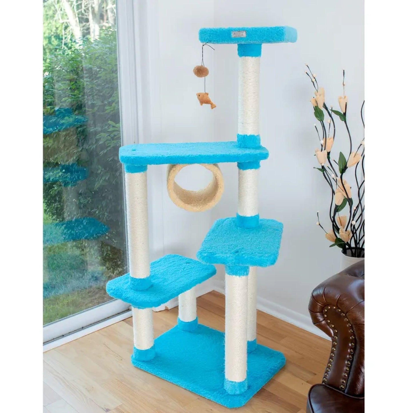 Armarkat Premium Skyblue Cat Climber - Real Wood Jungle Tree