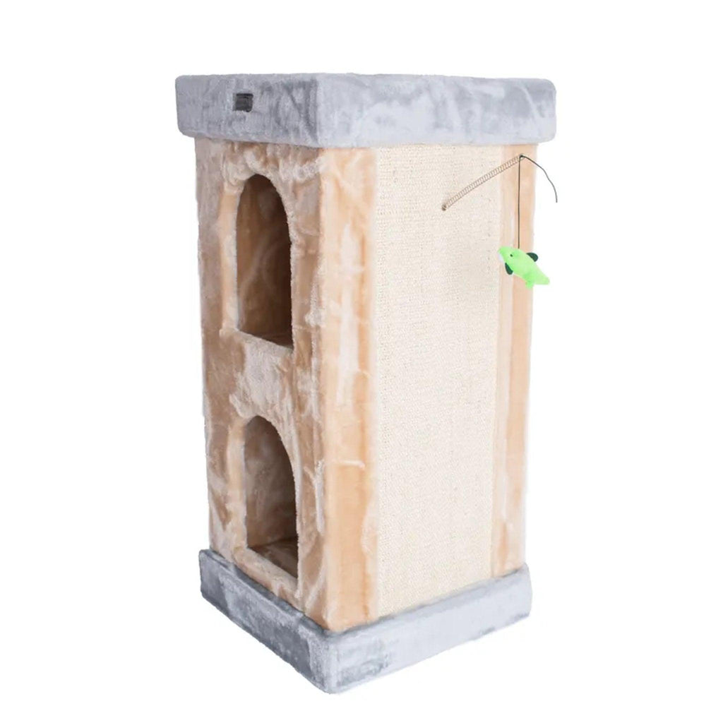 Armarkat Premium Real Wood Double Condo Cat House